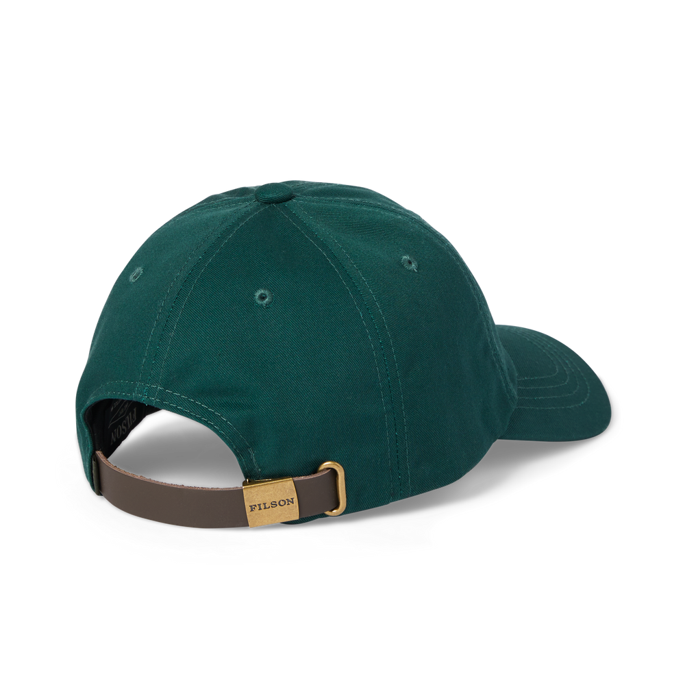 Alternate view of the Filson Smokey Bear Logger Cap - Dark Green / Smokey