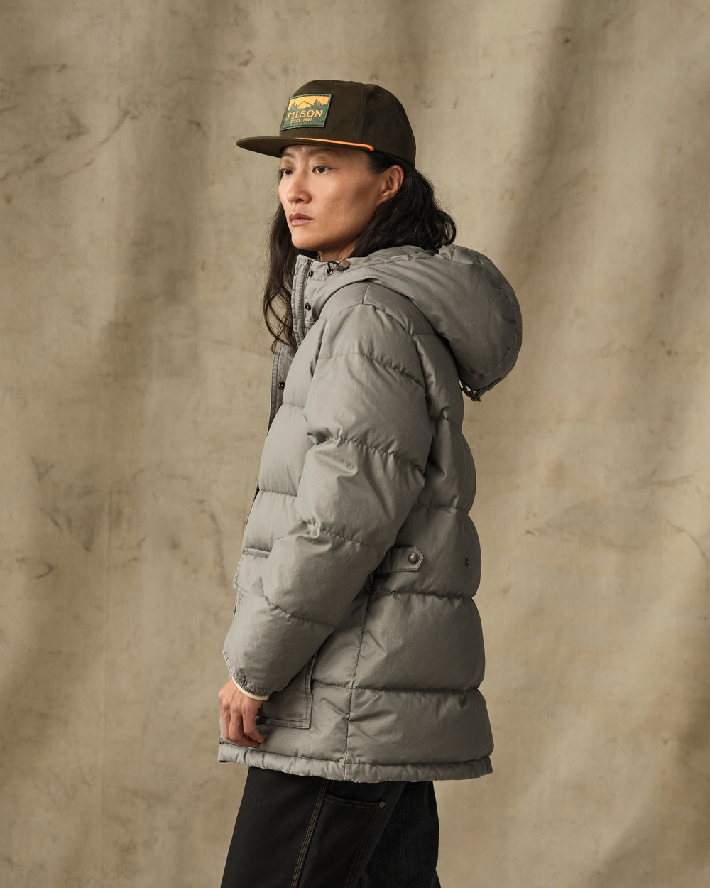Women's Heritage Cotton Down Parka - Smokey Olive
