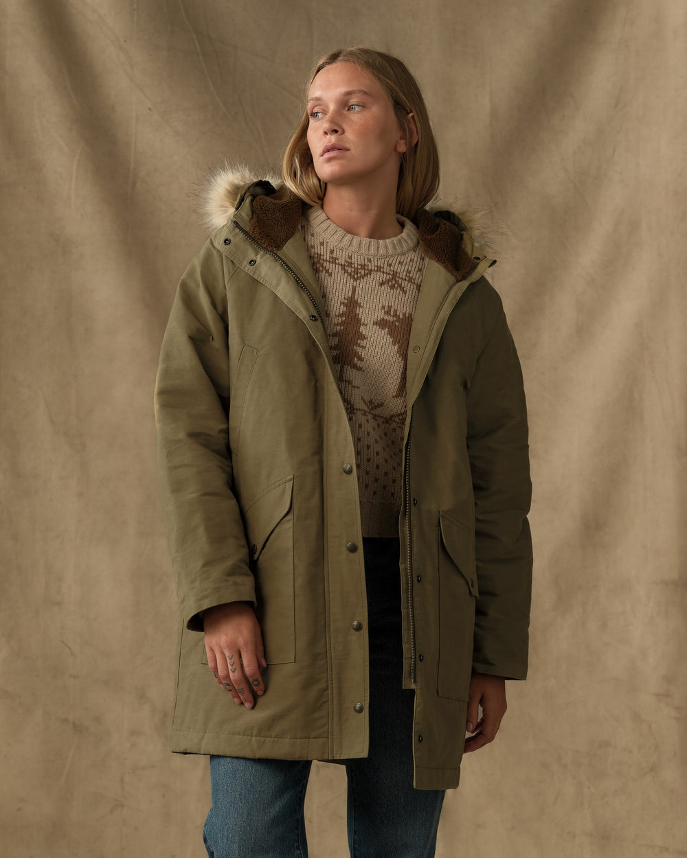 Women's Chesaw Waxed Parka - Lichen
