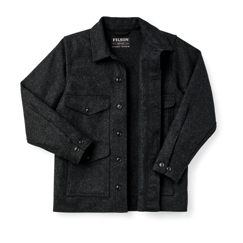 Alternate view of the Filson Mackinaw Wool Cruiser Jacket - Charcoal