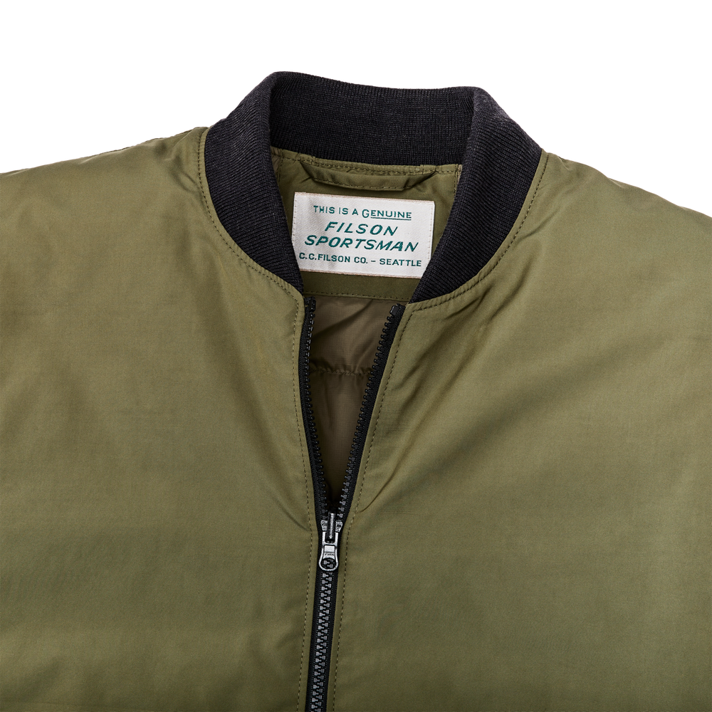 Alternate view of the Filson Down Liner Jacket - Winter Moss