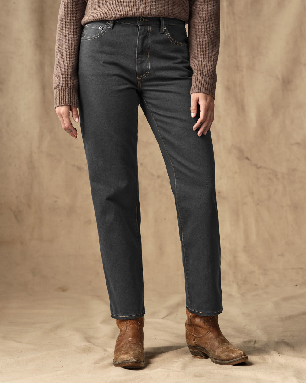 Women's 14-oz. Straight-Leg Jeans - Black