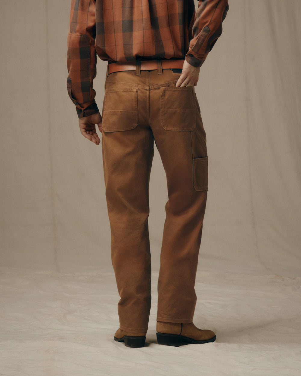 Dry Tin Double Front Pants - Whiskey