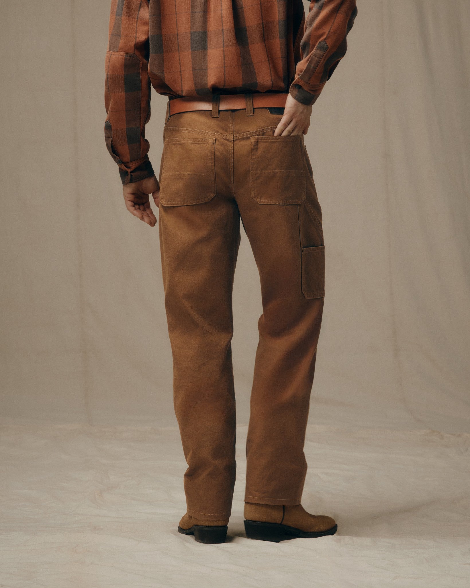 Dry Tin Double Front Pants - Whiskey