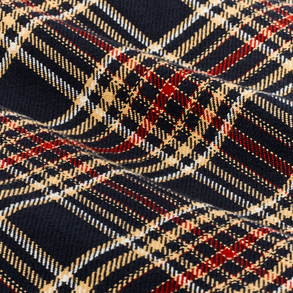Alternate view of the Filson Vintage Flannel Work Shirt - Navy Ivory Red