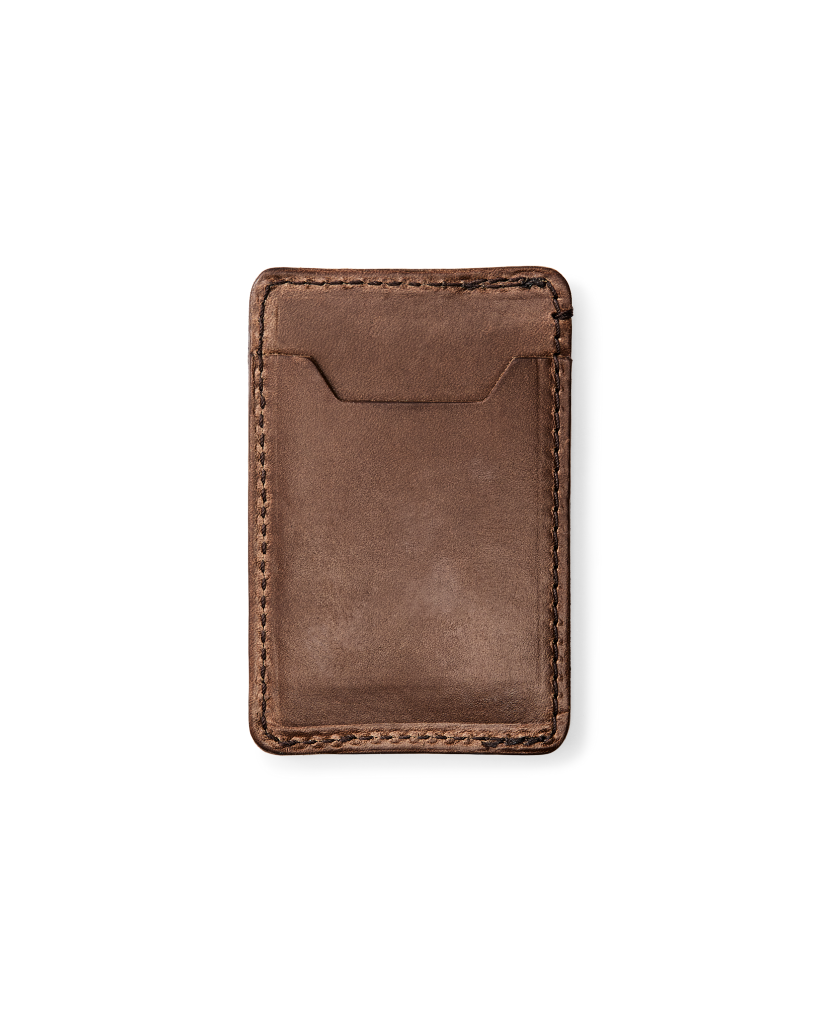 Alternate view of the Filson Filson Leather Card Case - Natural Brown