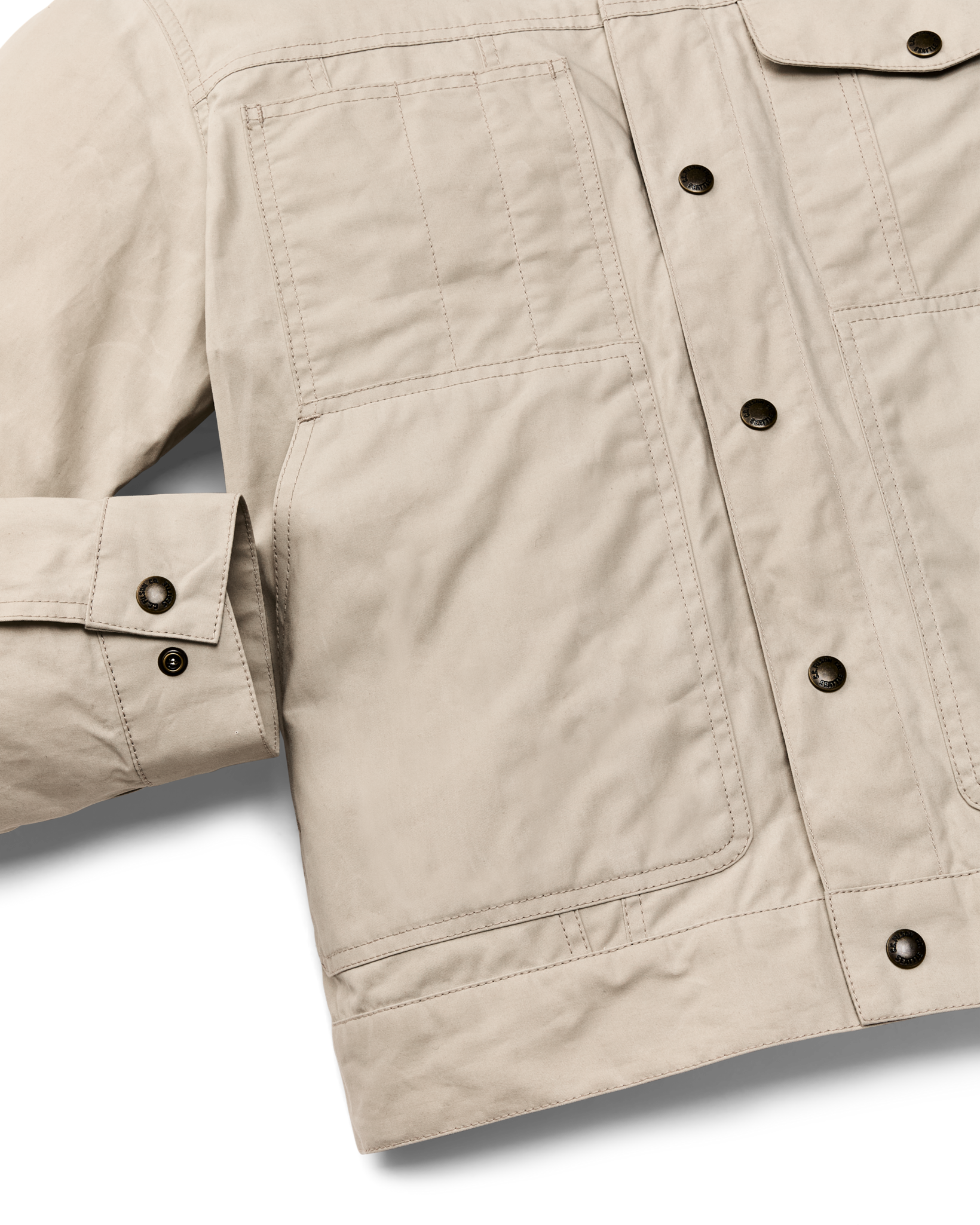 Dry Wax Short Cruiser Jacket - Quail Tan