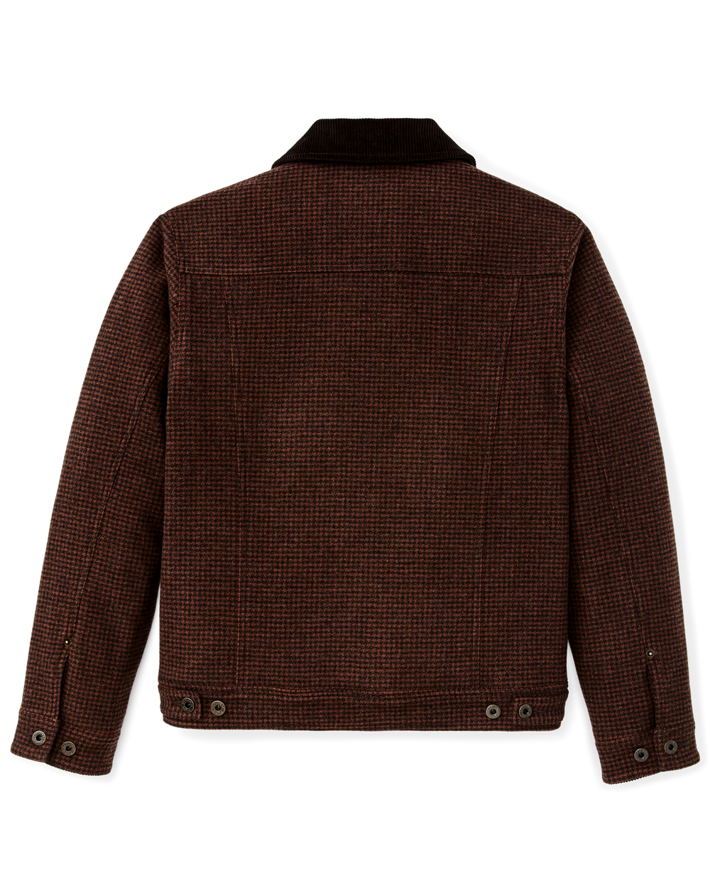 Alternate view of the Filson Spokane Insulated Short Cruiser - Merlot / Black Plaid