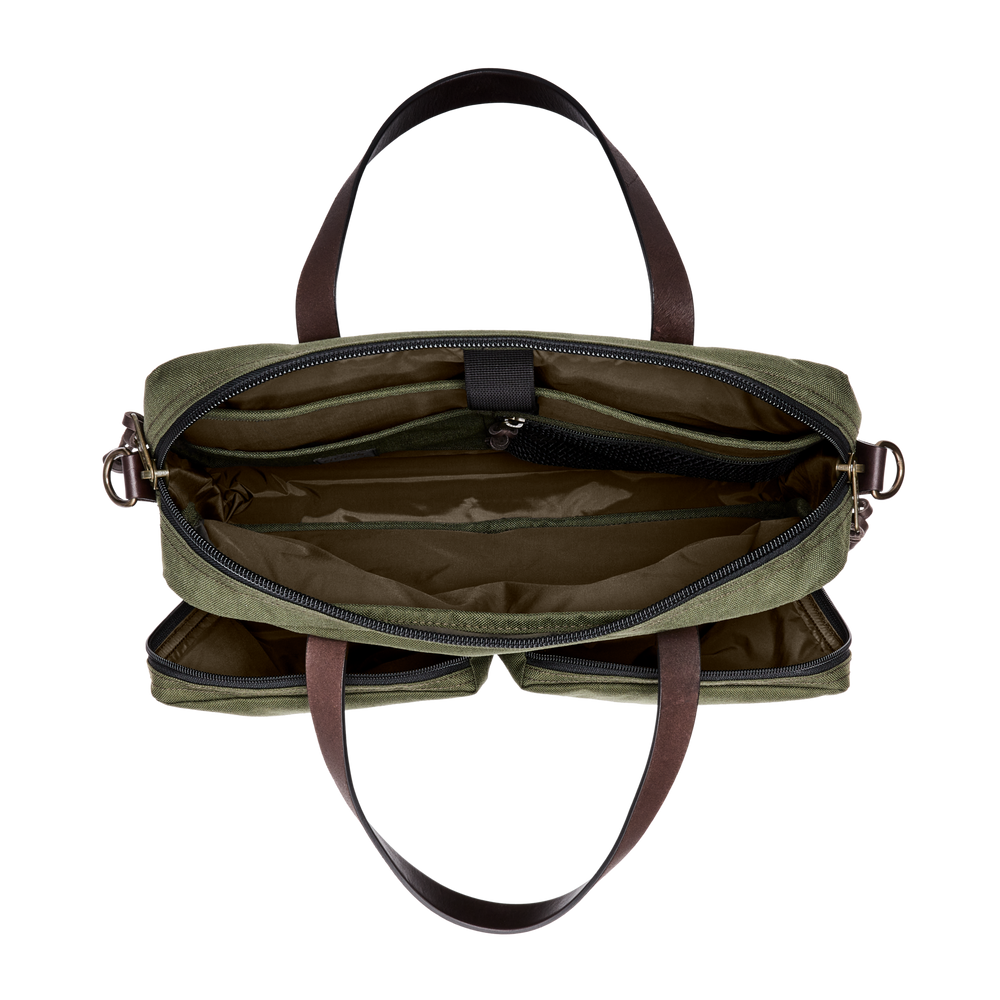 Alternate view of the Filson Dryden Briefcase - Otter Green