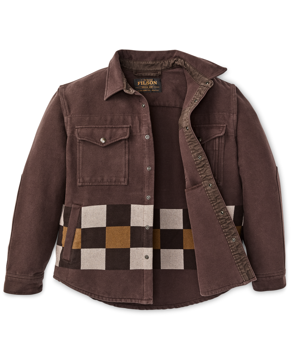 Beartooth Jac-Shirt - Mahogany Geo Stripe