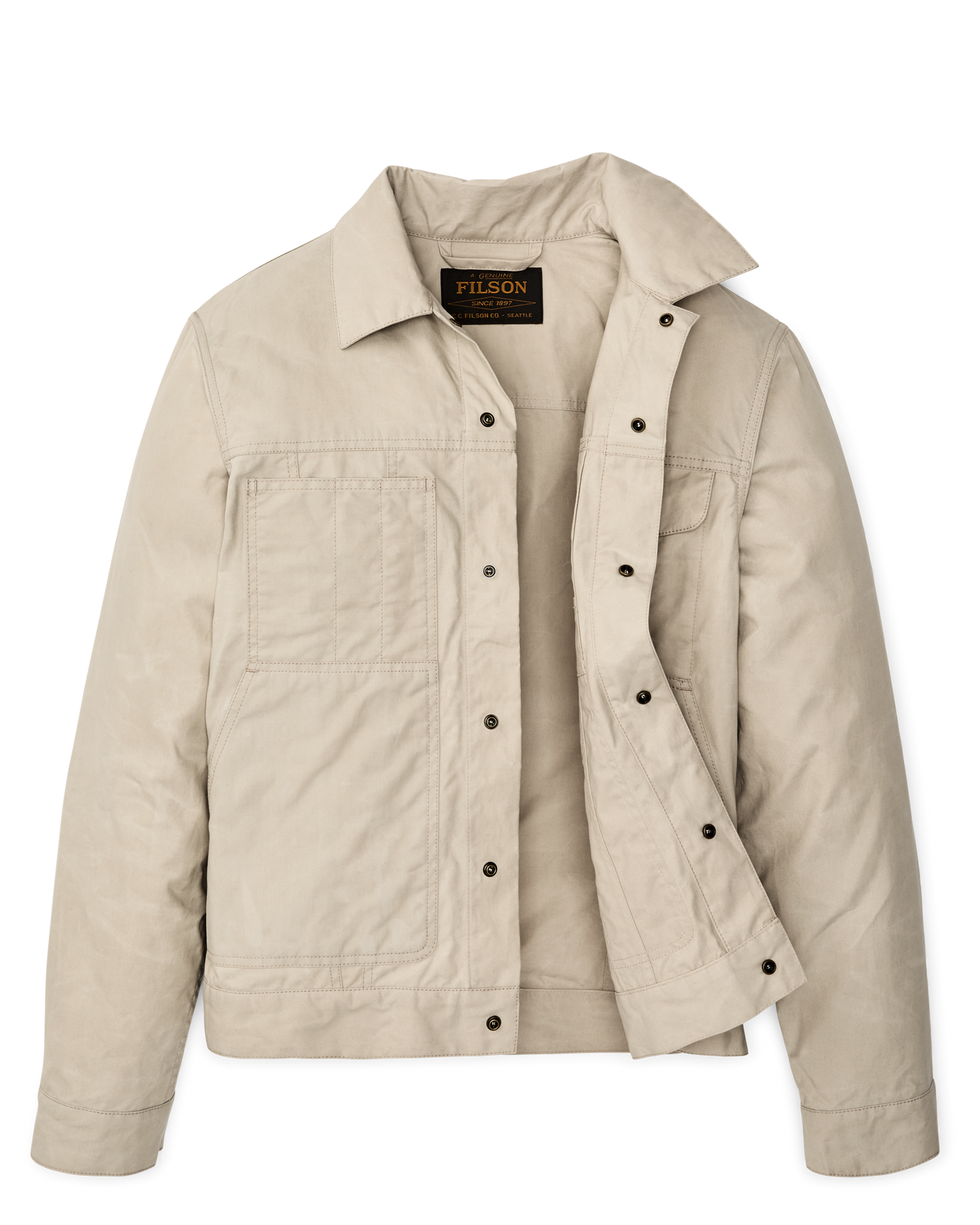 Dry Wax Short Cruiser Jacket - Quail Tan