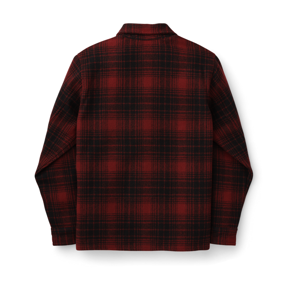 Alternate view of the Filson Mackinaw Jac Shirt - Oxblood/black/gold