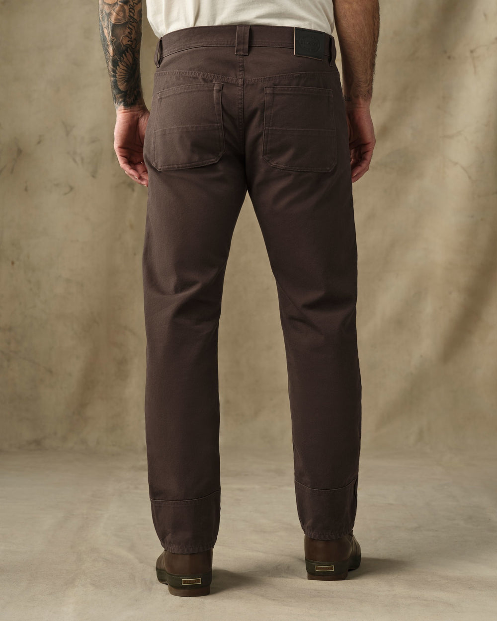 Dry Tin Cloth 5-Pocket Pants - Seal Brown
