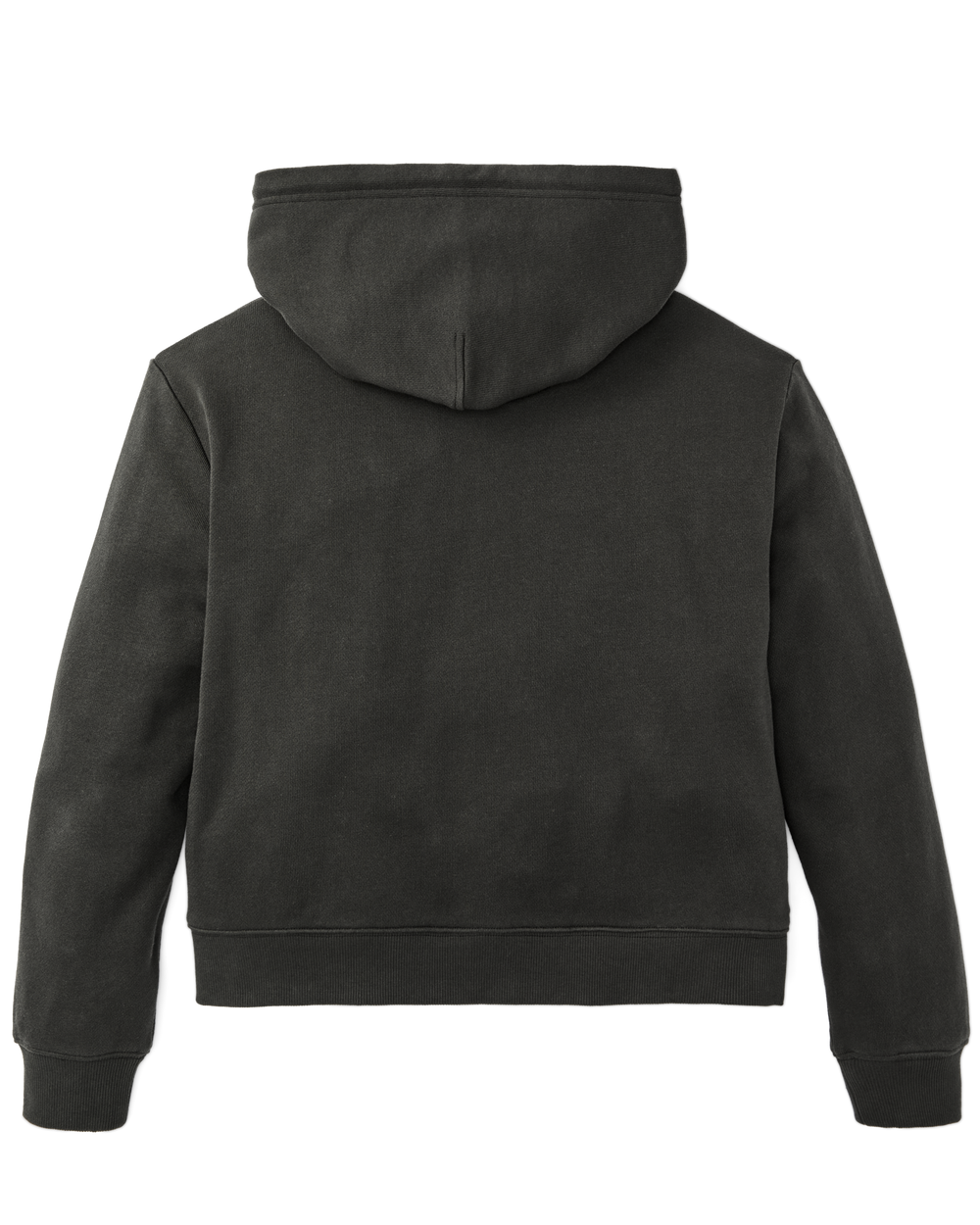 Women's French Terry Half-Zip Hoodie - Faded Black