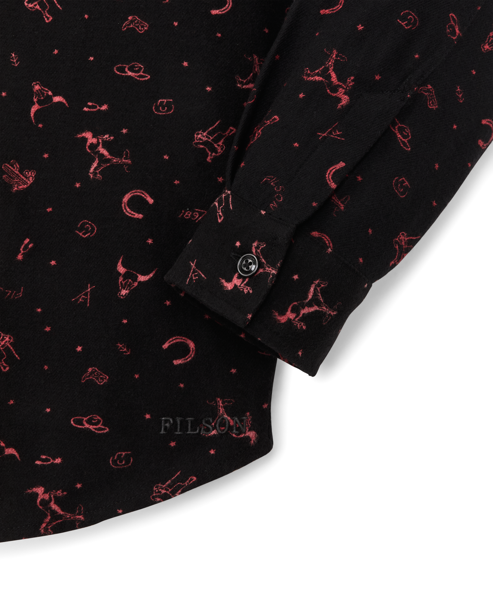 The Women's Rangeland Flannel Shirt - Black / Red Western
