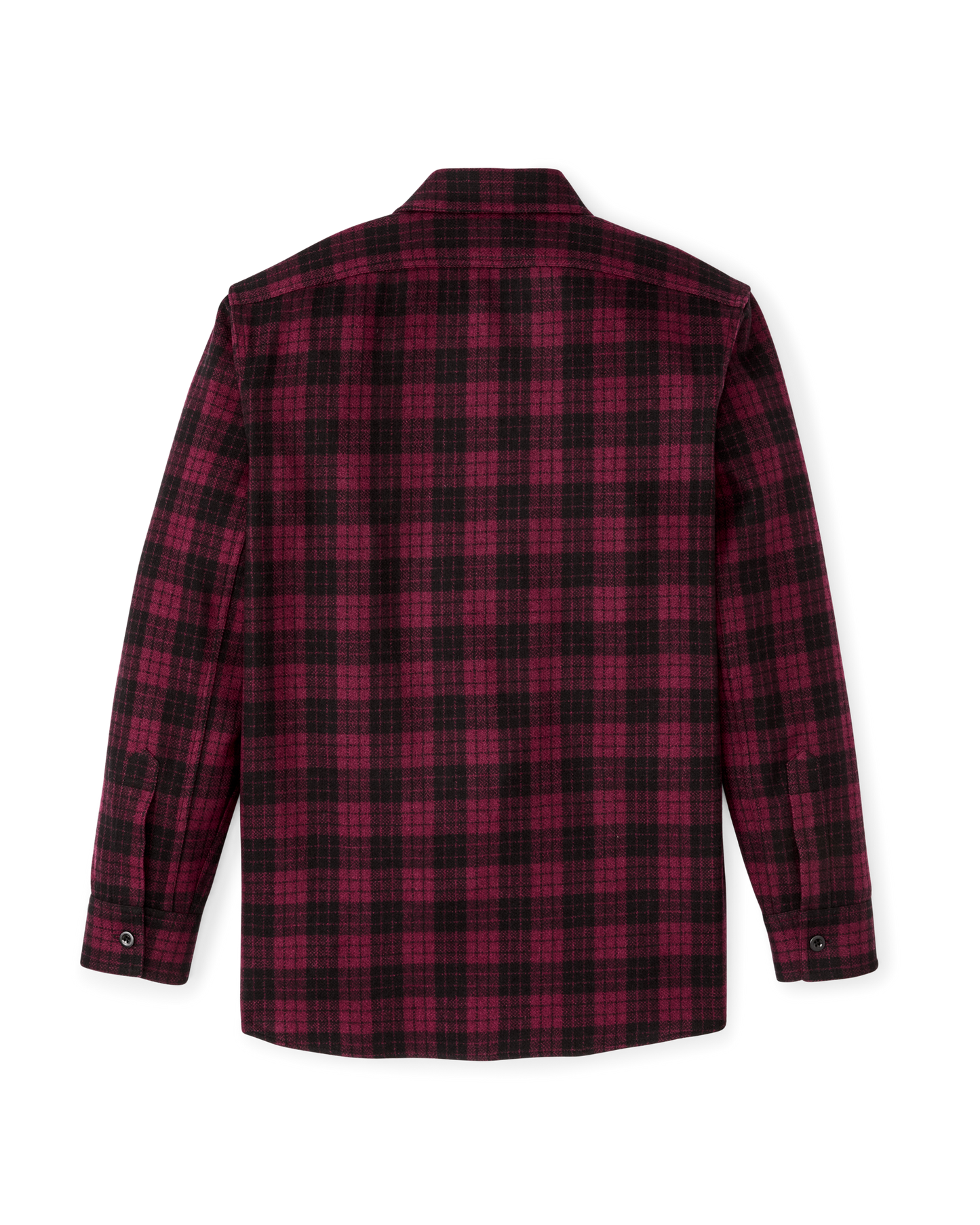 1922 Archive Wool Shirt - Deep Crimson / Black Plaid