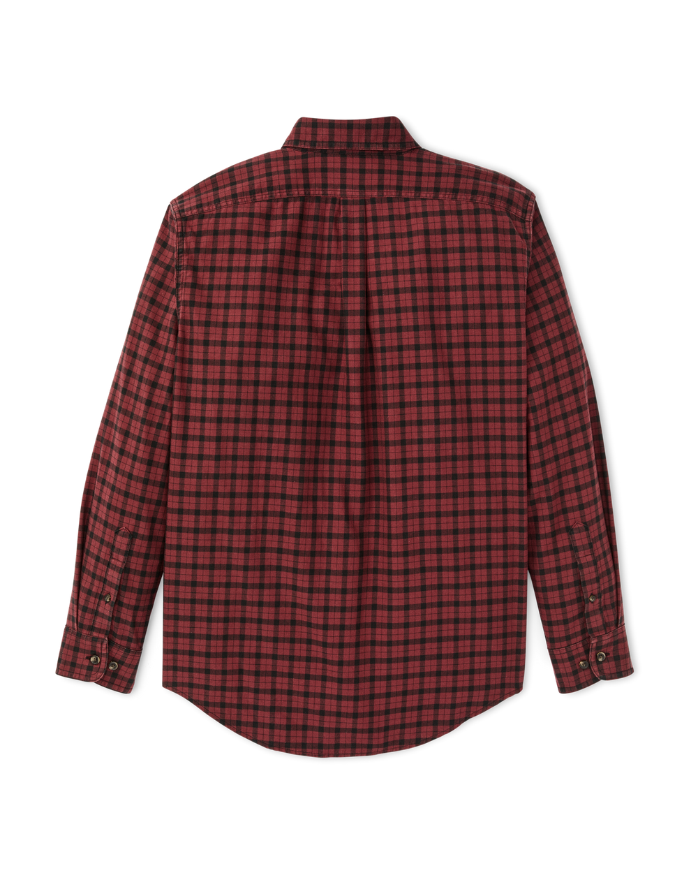 Alternate view of the Filson Lightweight Alaskan Guide Shirt - Port / Black Plaid