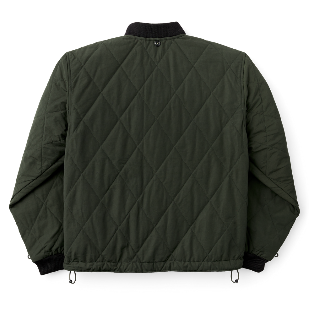 Alternate view of the Filson Quilted Pack Jacket - Dark Otter Green