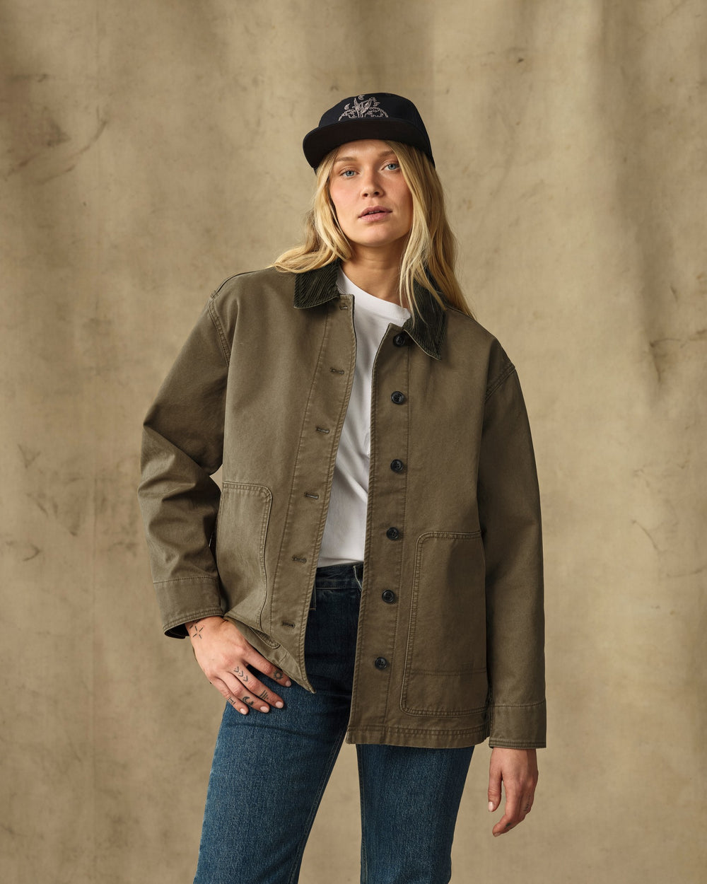 Women's Canvas Barn Coat - Marsh Olive