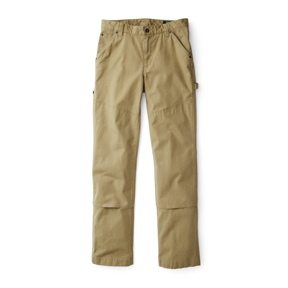 Women's Canvas Straight-leg Pants - Faded Olive