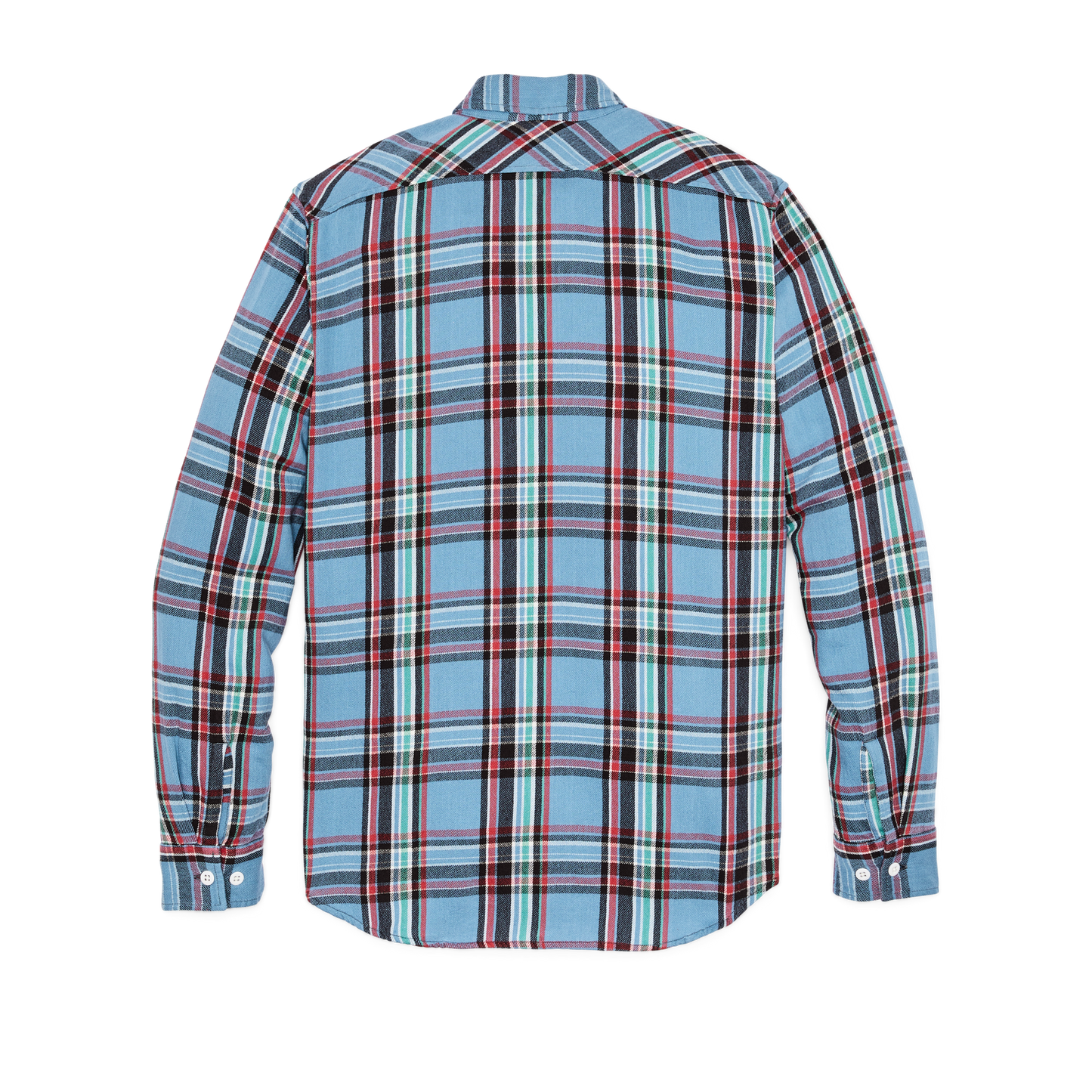 Alternate view of the Filson The Rangeland Flannel Shirt - Light Blue / Red Plaid