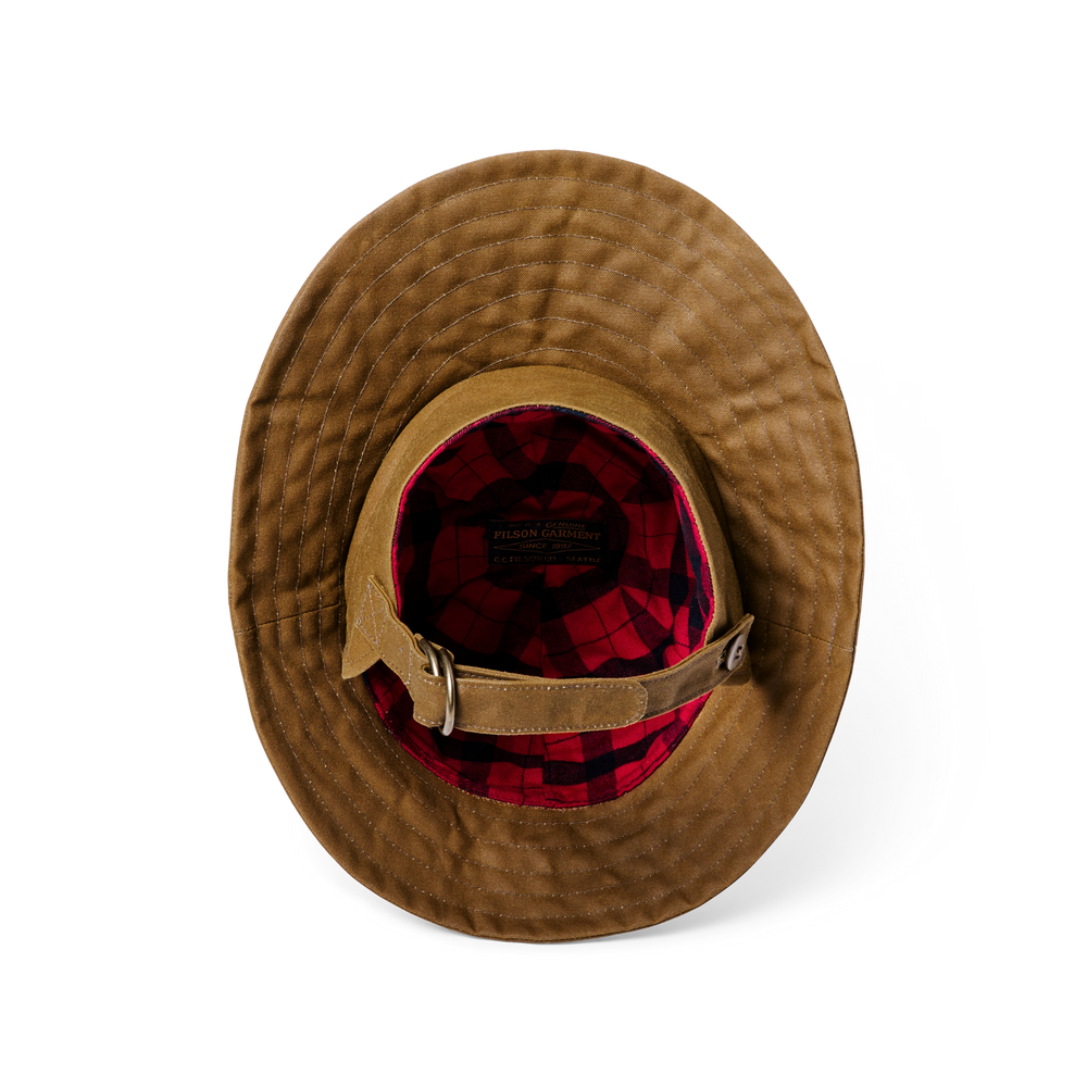 Alternate view of the Filson Tin Cloth Sou'wester Hat - Dark Tan