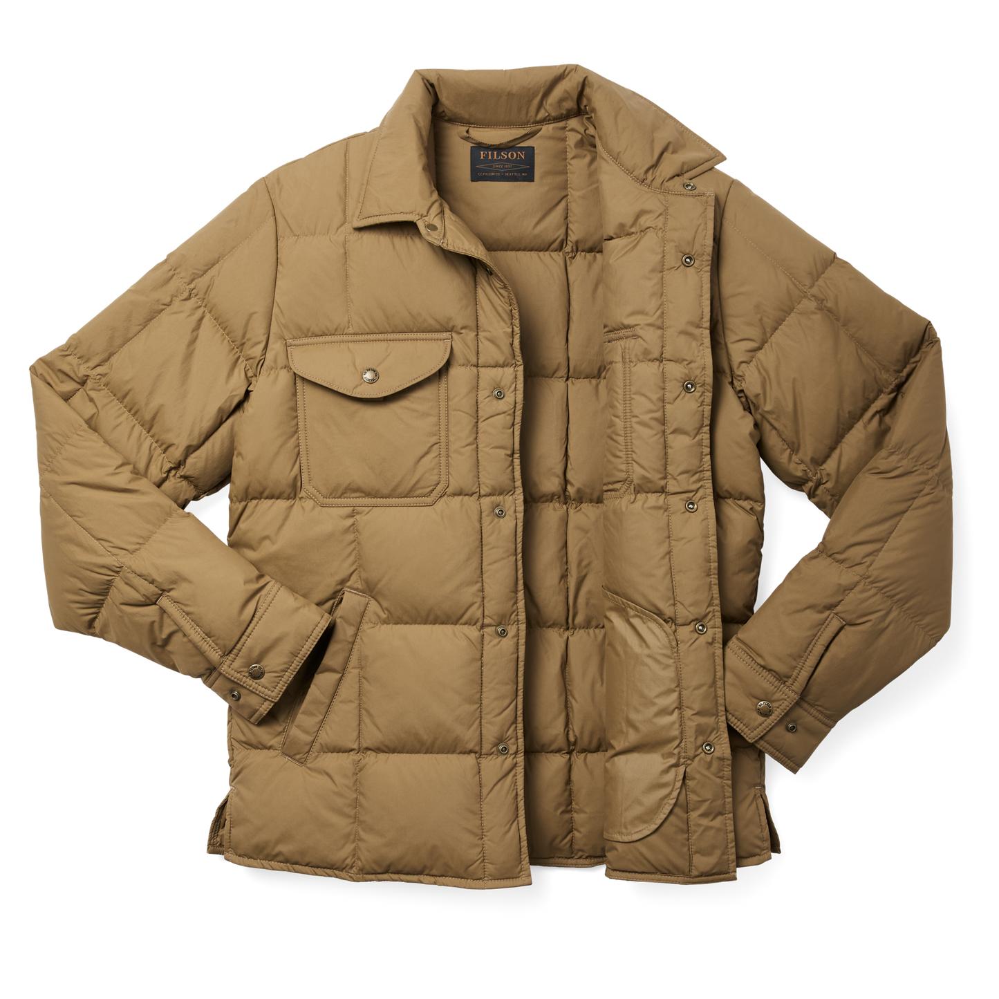 ★ ★ Unisex crew neck light lightweight down jac Men's Lightweight Down Jac-Shirt | Filson