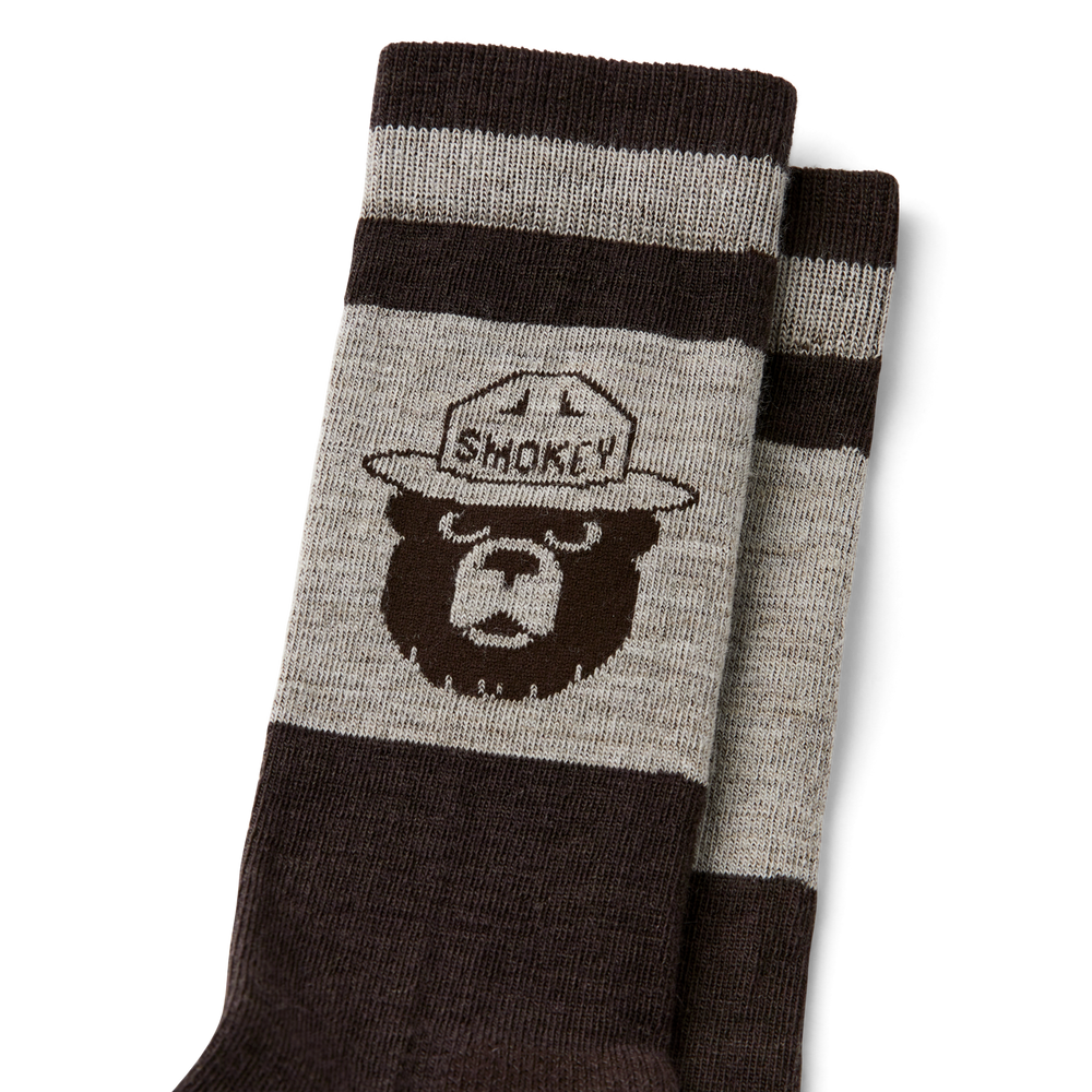 Alternate view of the Filson Smokey Bear Socks - Brown / Tan / Smokey