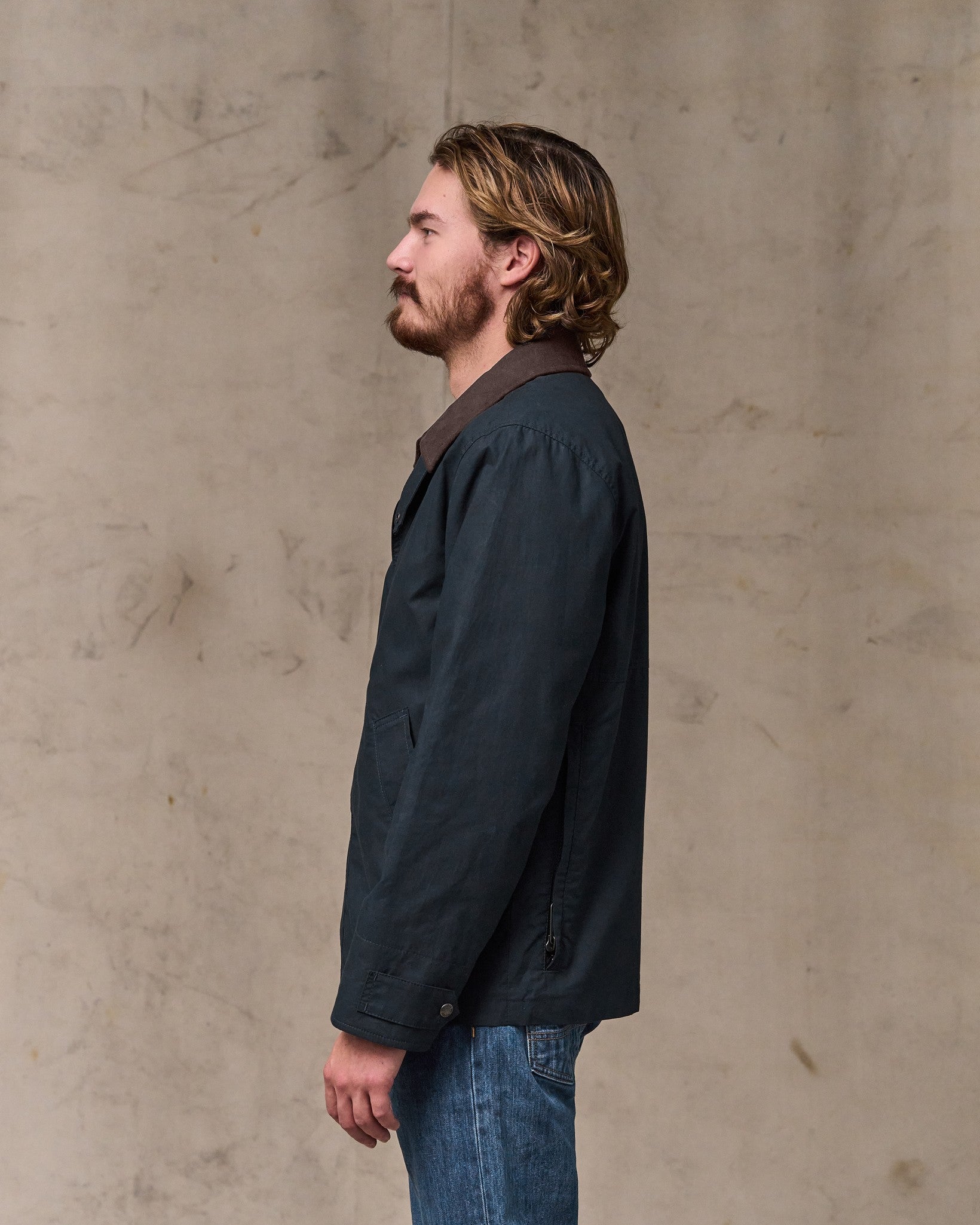 Dry Wax Short Field Jacket - Navy | Filson