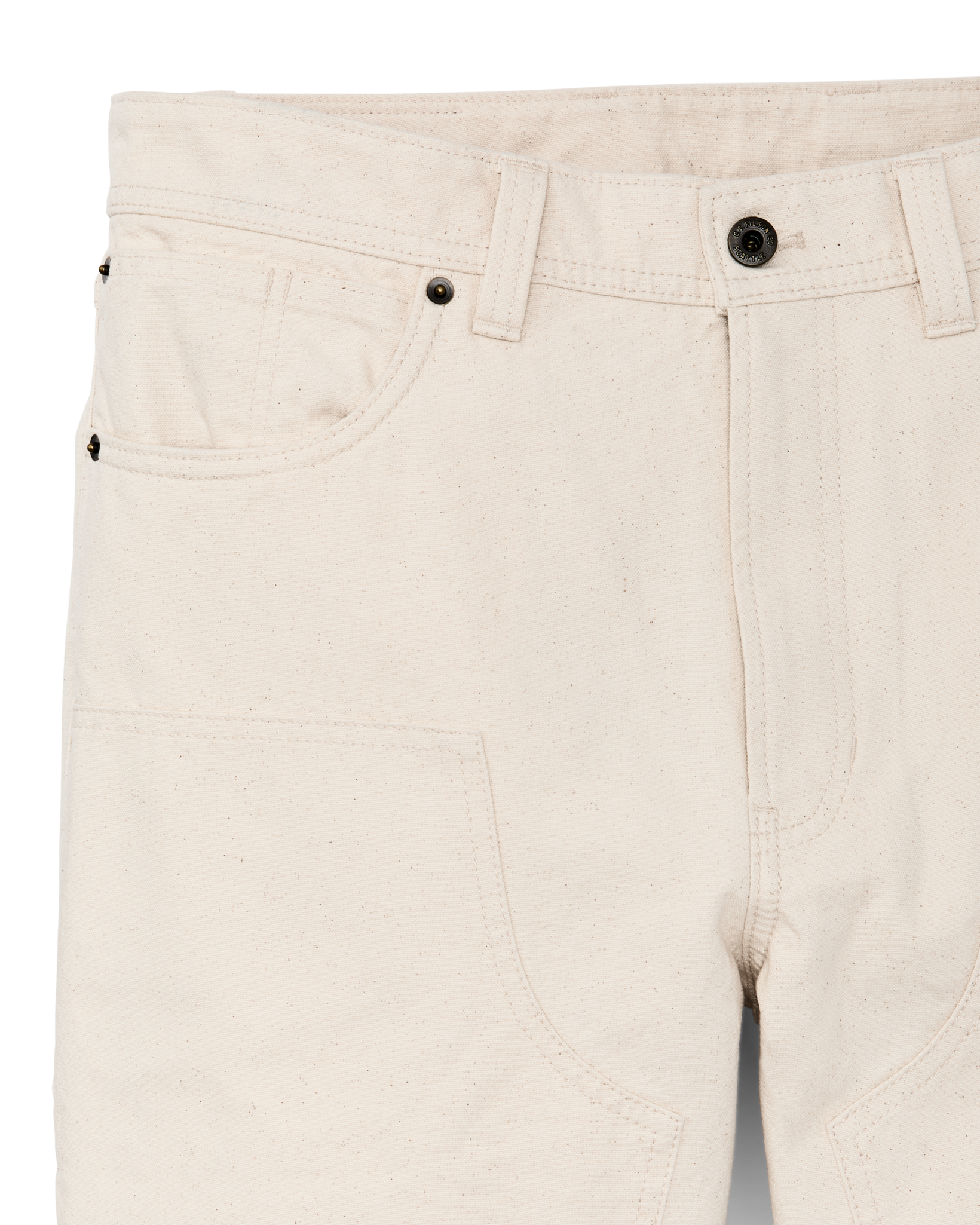 Alternate view of the Filson Dry Tin Double Front Pants - Natural Seed