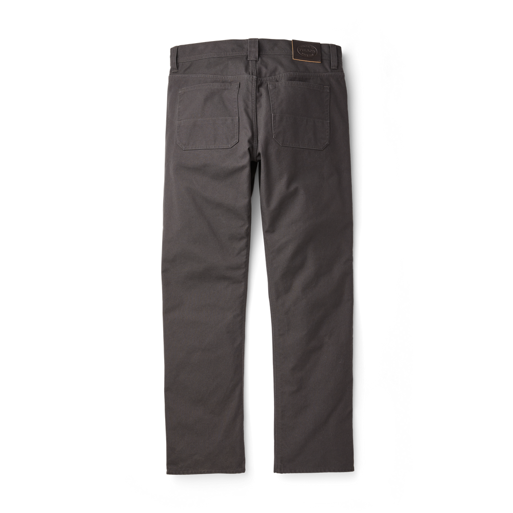 Alternate view of the Filson Flannel-lined Dry Tin Cloth Pants - Raven W/charcoal/black