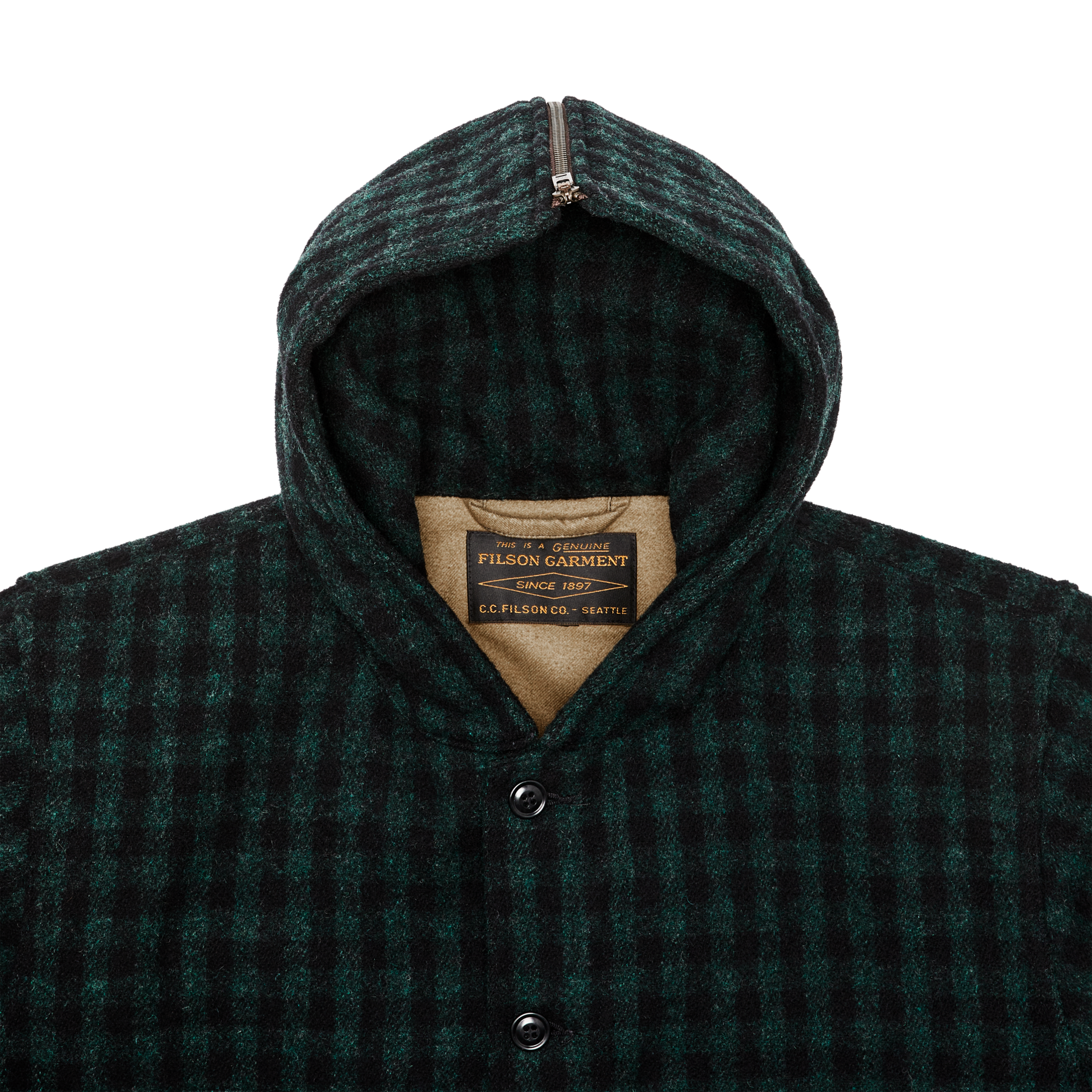 Mackinaw Wool Hooded Cruiser Jacket | Filson Mackinaw Wool Hooded Cruiser Jacket | Filson