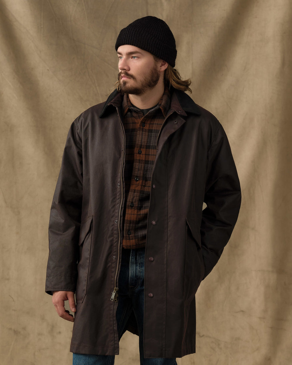 Shelter Cloth Trench Coat - Orca Gray
