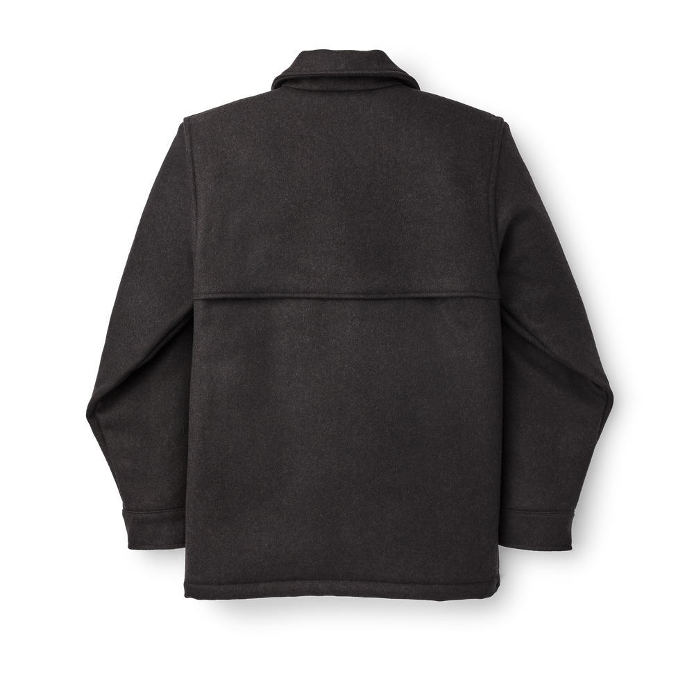 Alternate view of the Filson Lined Wool Cape Coat - Brown/black Twill