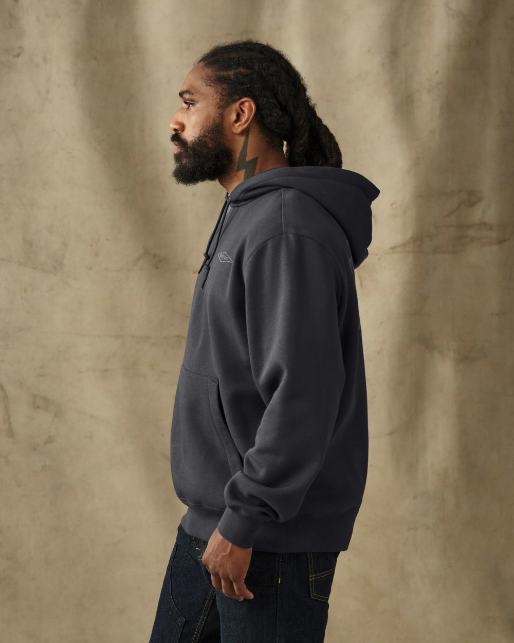 Diamond Graphic Hoodie - Faded Black