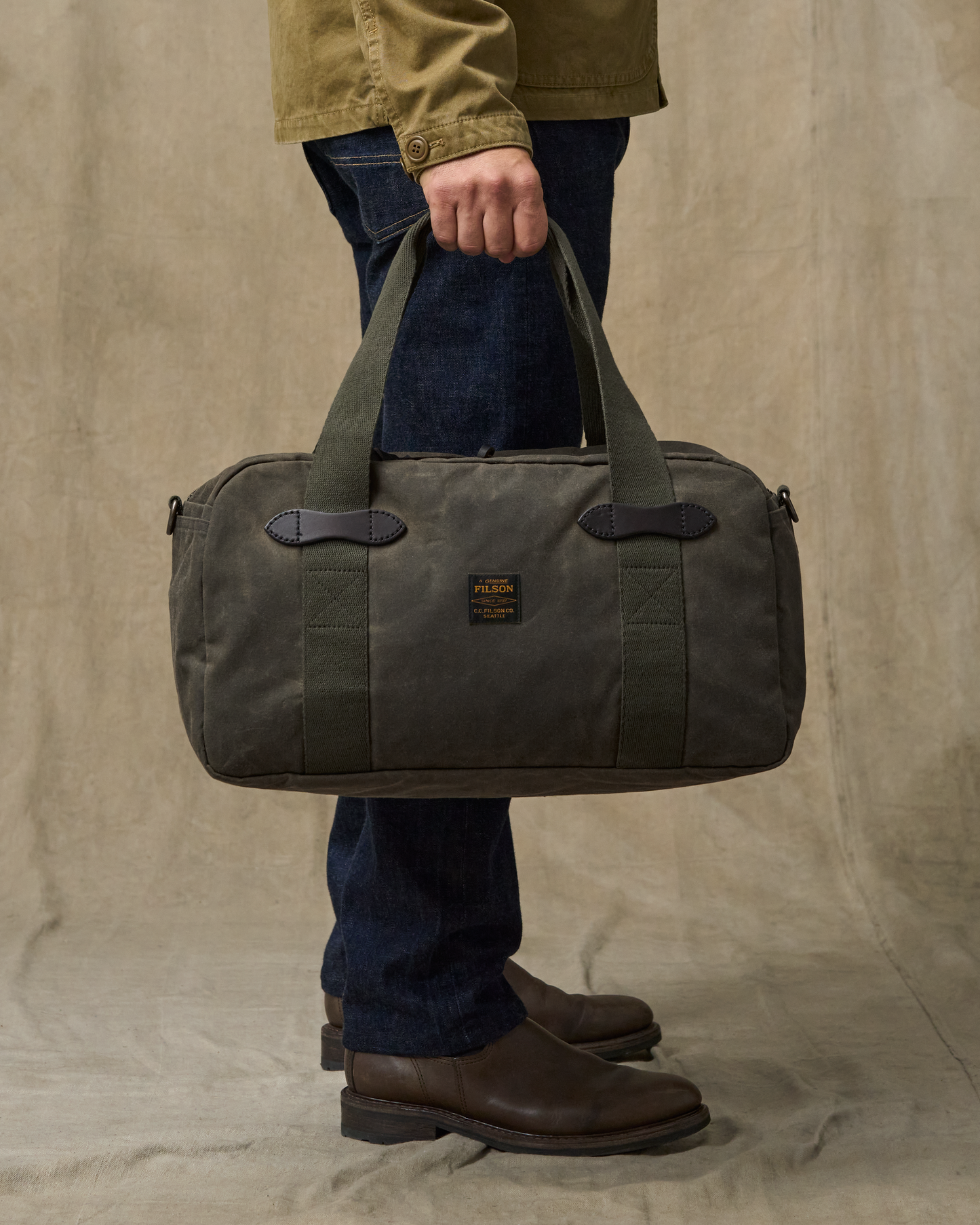 Small Tin Cloth Duffle Bag - Otter Green