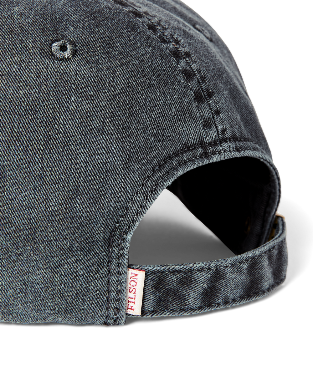 Alternate view of the Filson Washed Low-profile Logger Cap - Washed Charcoal