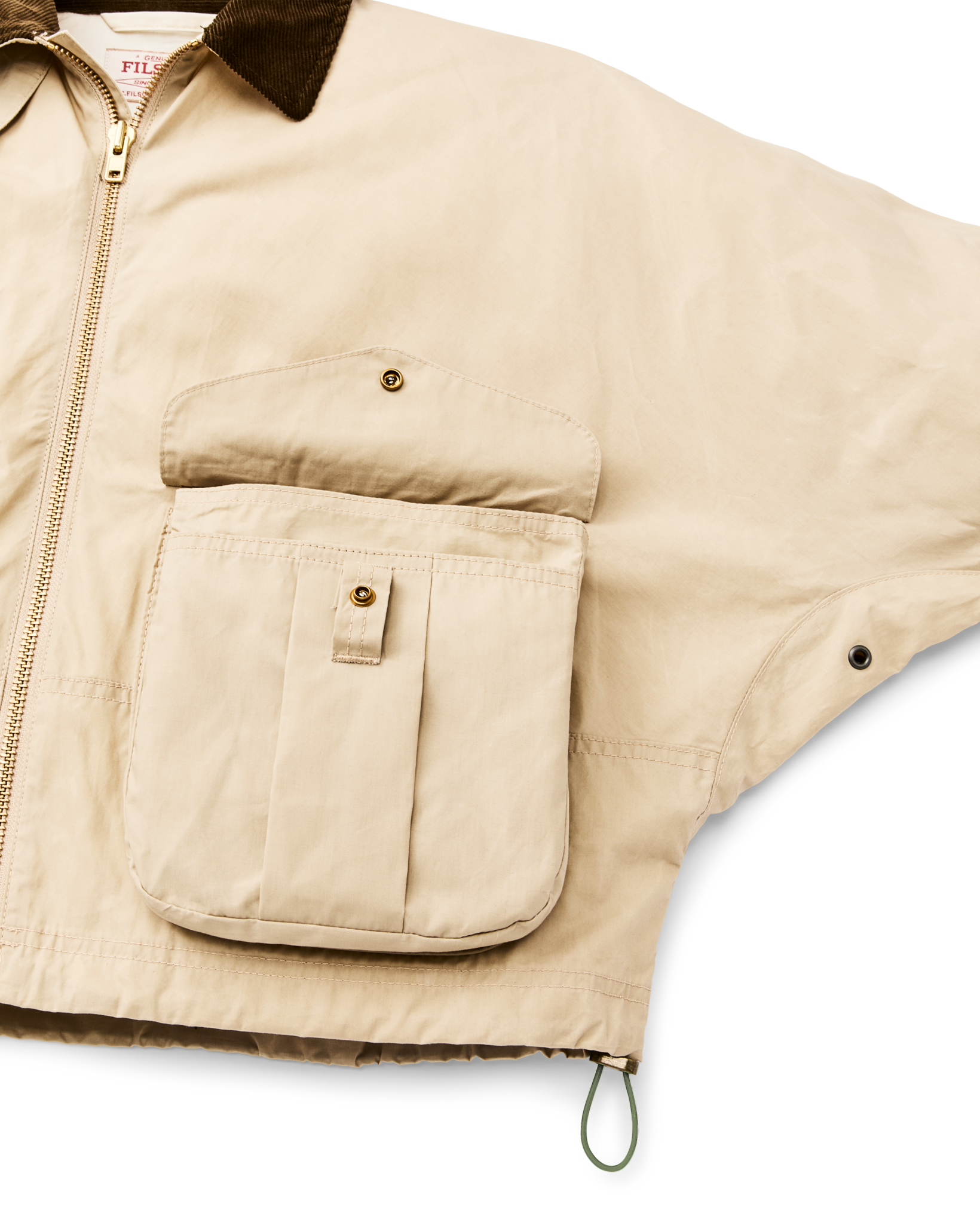 Alternate view of the Filson Women's Dry Wax Short Work Jacket - Quail Tan
