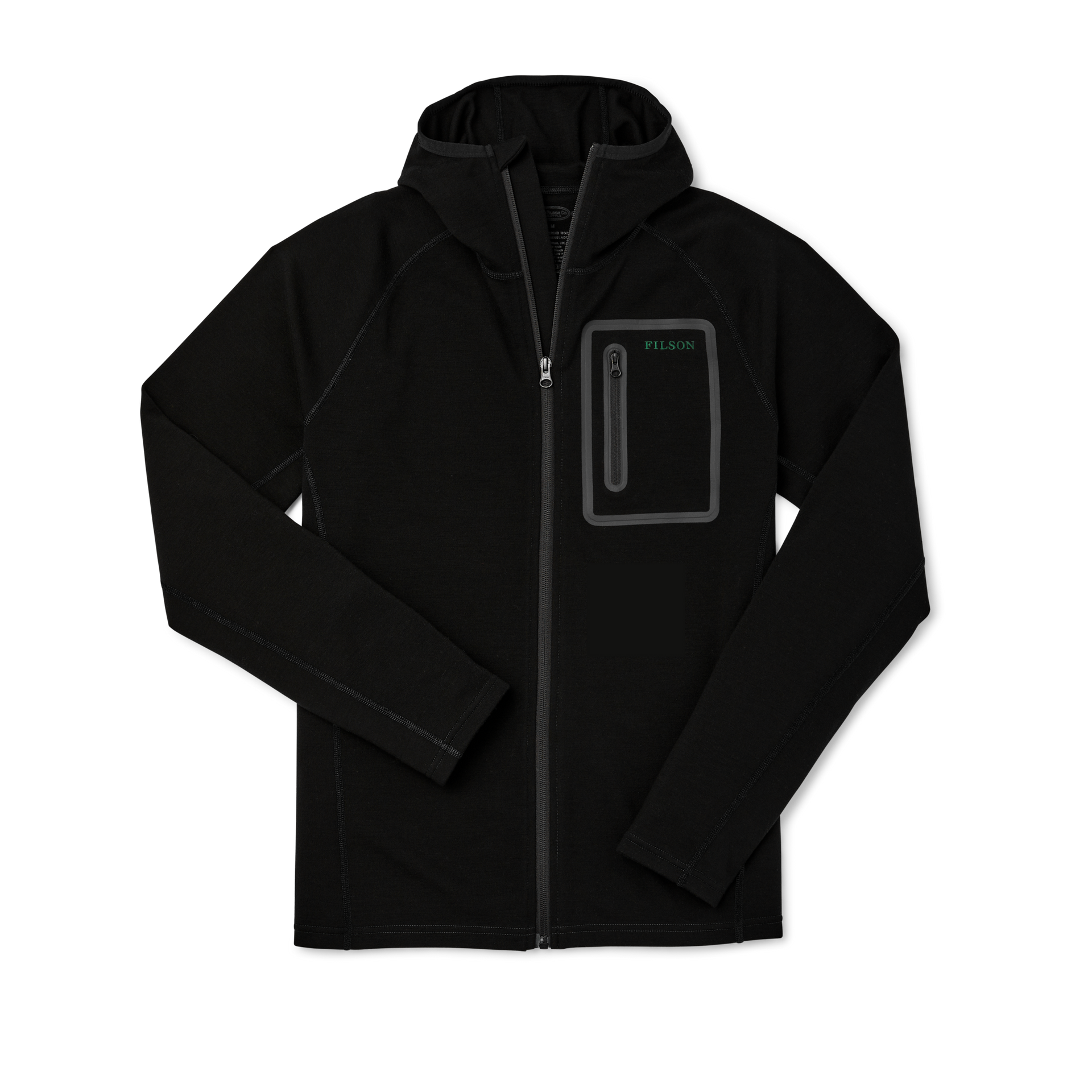 【CAYL】 MERINO BLEND HOODIE - BLACK Merino blend hoodie / black - CAYL