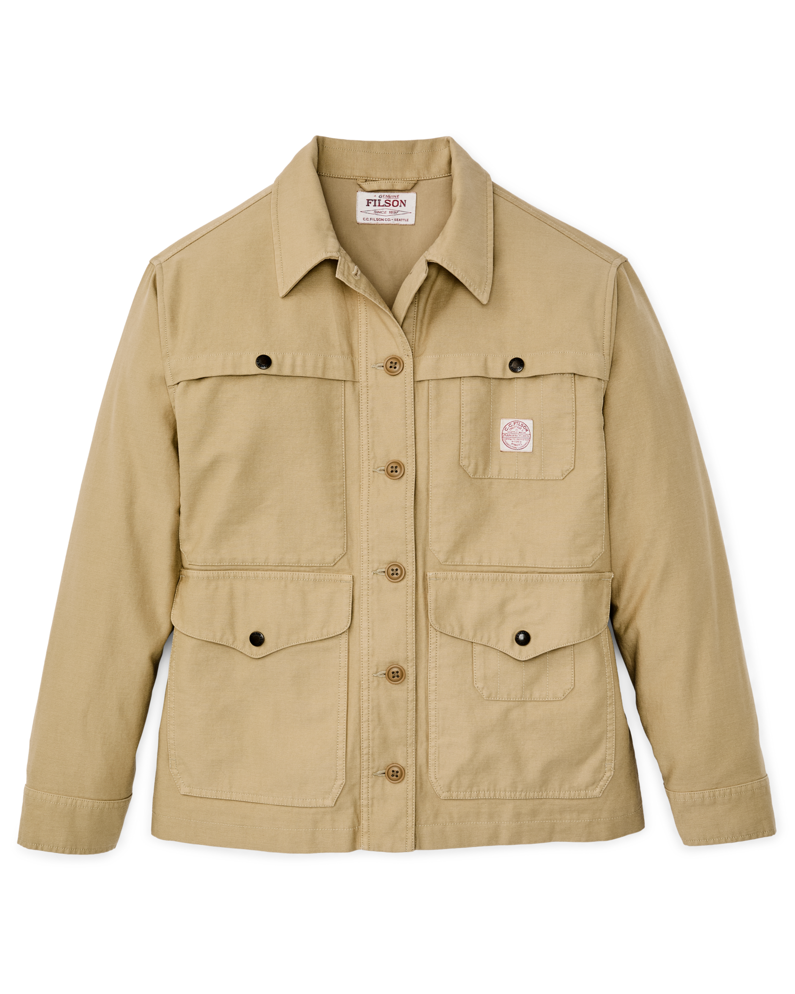 Women's Reverse Sateen Cruiser Jacket - Antique Khaki