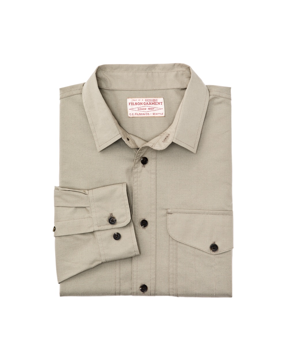 Alternate view of the Filson Twin Lakes Sport Shirt - Dark Clay