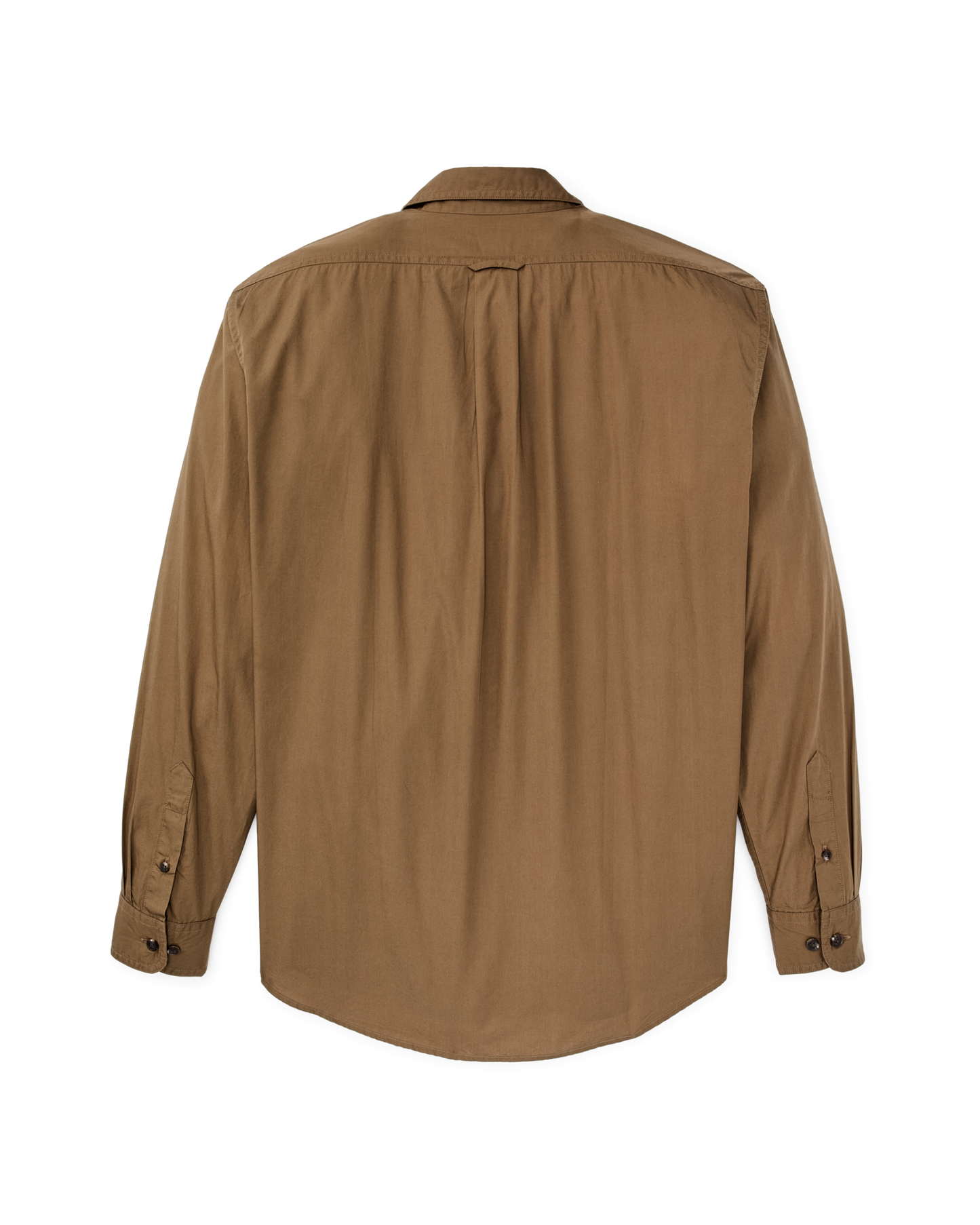 Alternate view of the Filson Filson's Washed Feather Cloth Shirt - Rugged Tan
