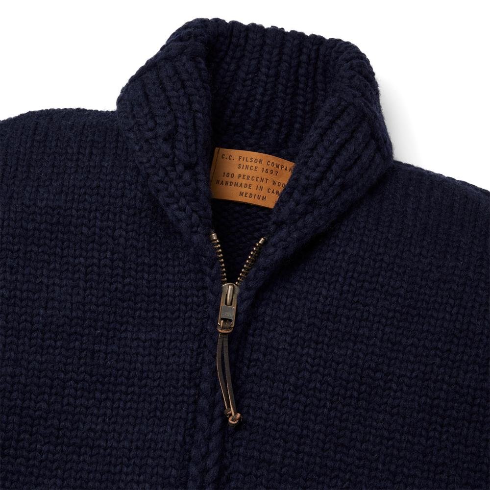 Alternate view of the Filson Handmade Sweater - Navy Coal