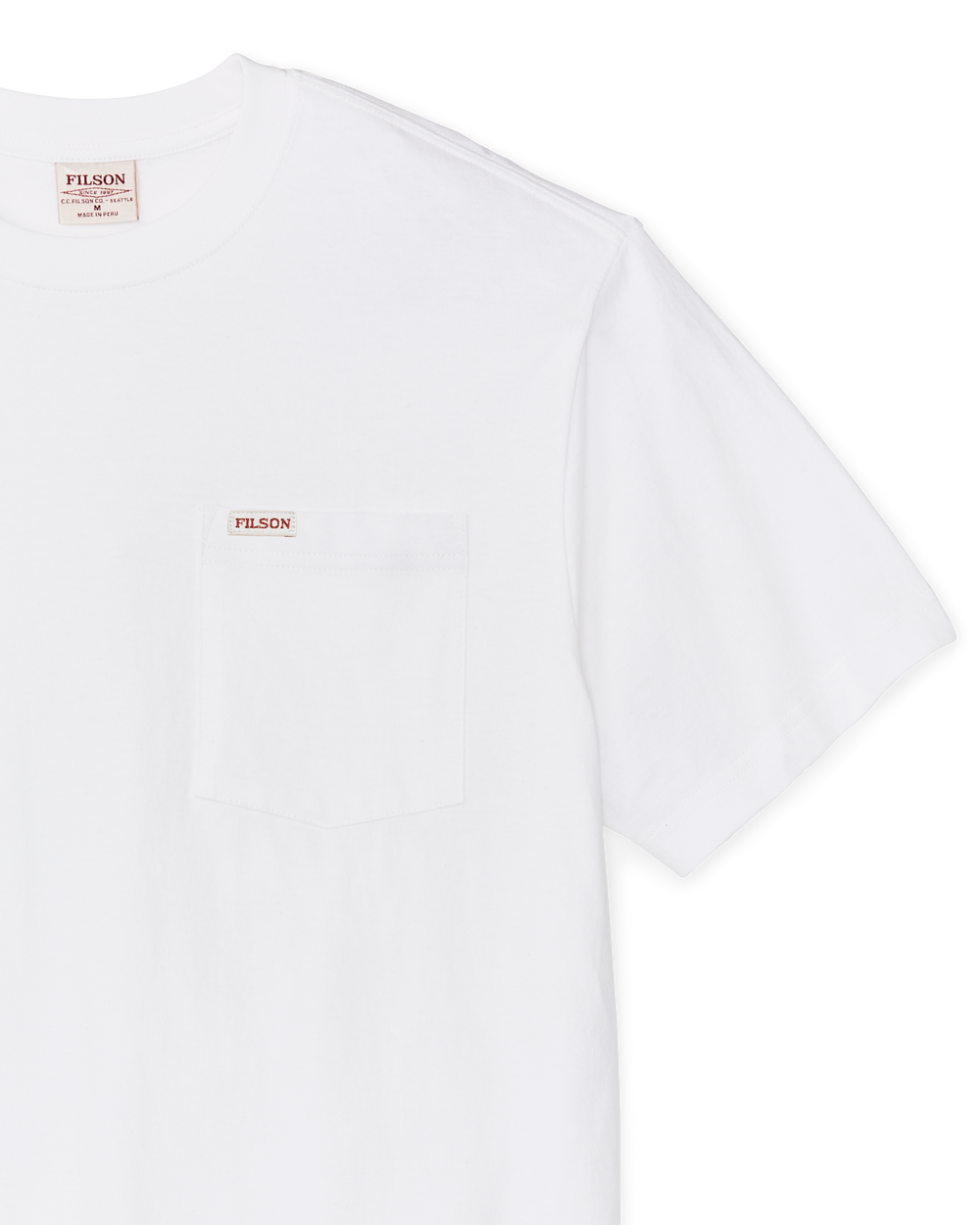 Alternate view of the Filson Outfitter Pocket T-shirt - Bright White