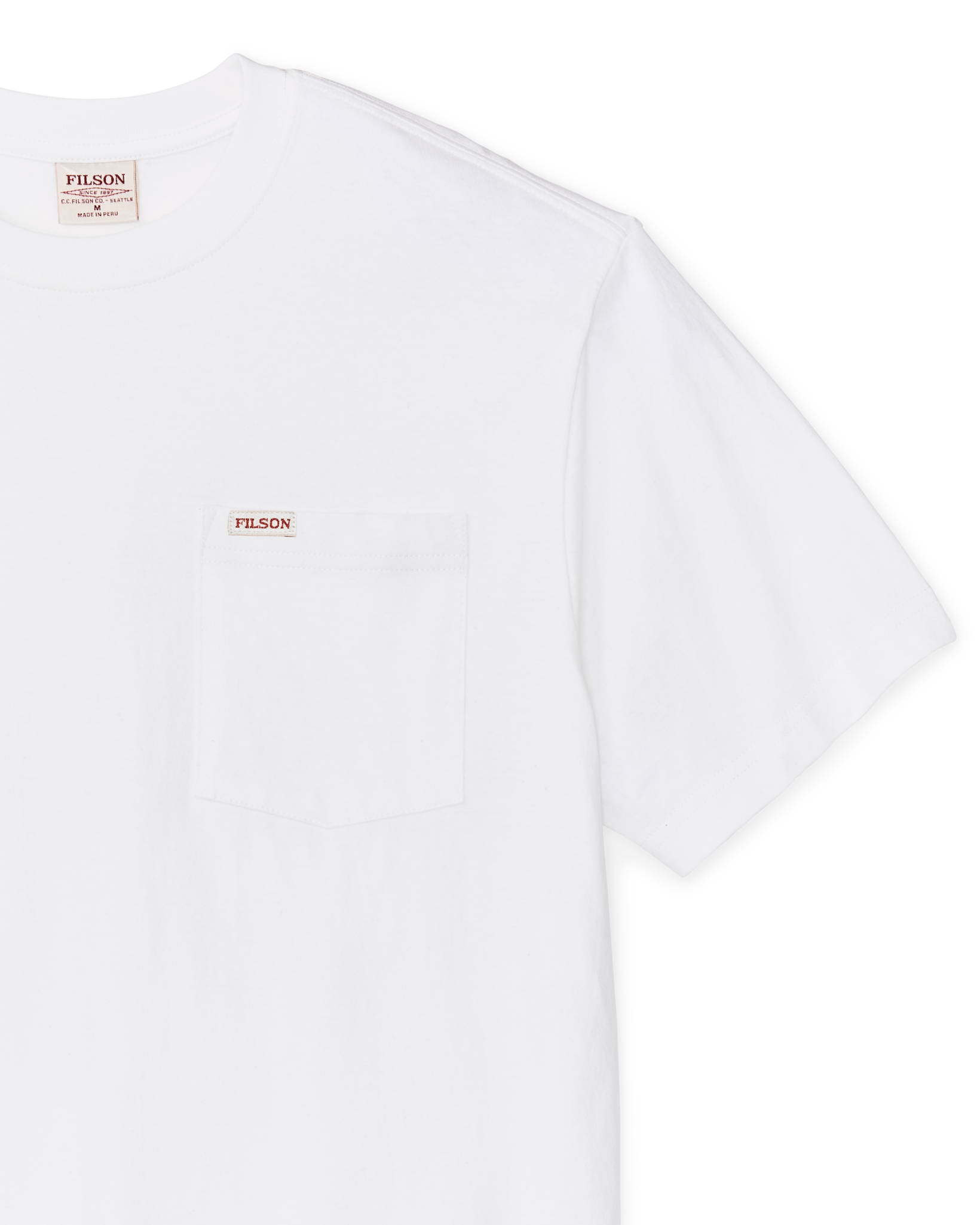 Alternate view of the Filson Outfitter Pocket T-shirt - Bright White
