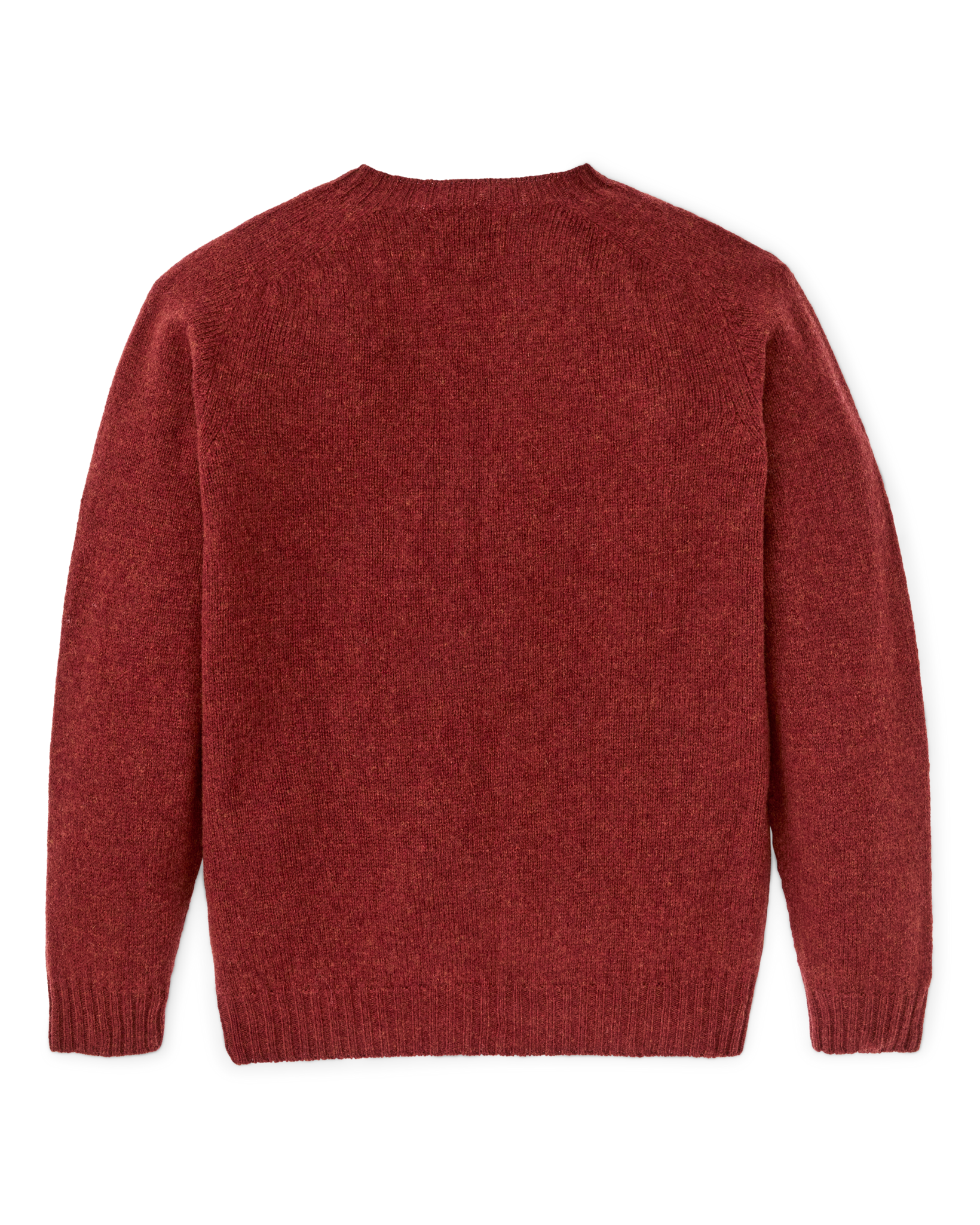 Shetland 5-gauge Wool Sweater - Russet