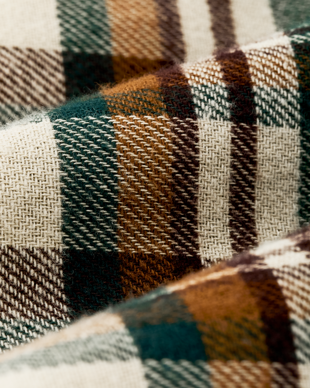 Rangeland Flannel Shirt - Green / Bronze Plaid