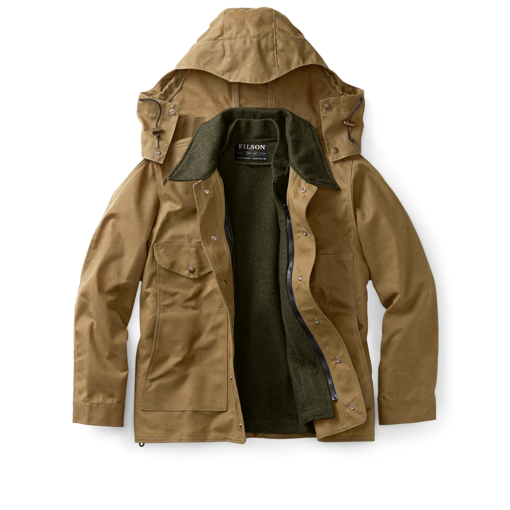 Alternate view of the Filson Mackinaw Wool Vest Liner - Forest Green