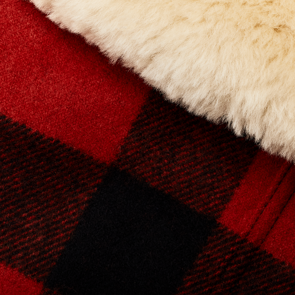 Alternate view of the Filson Women's Wool Trapper Coat - Red/black Plaid