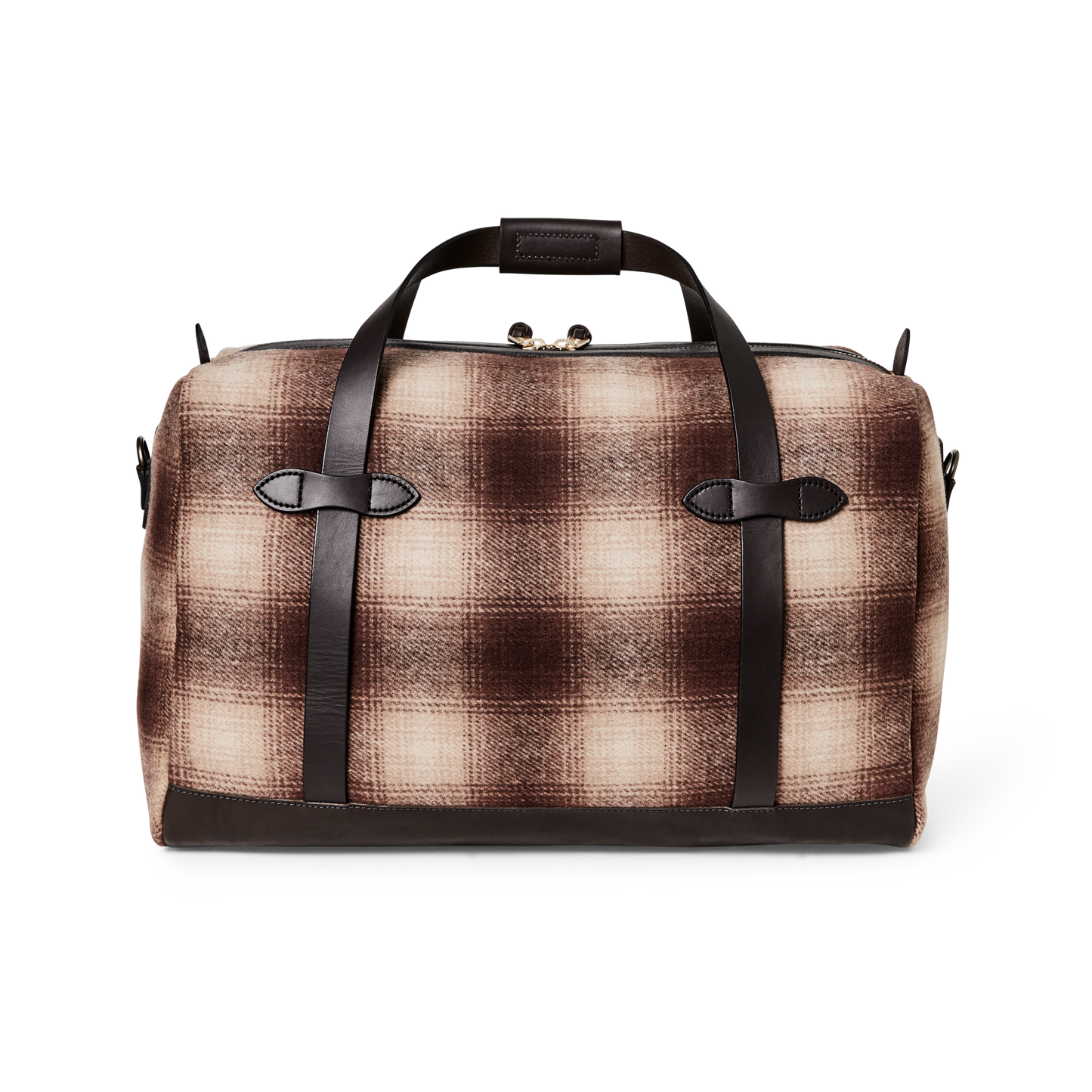 Alternate view of the Filson Medium Mackinaw Wool Duffle - Brown / Tan Ombre
